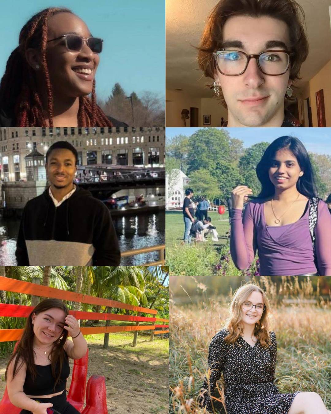 A collage of six WIT peer educator photos.